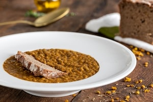 Preparazione Zuppa di lenticchie verdi, zenzero e curcuma  - Fase 3