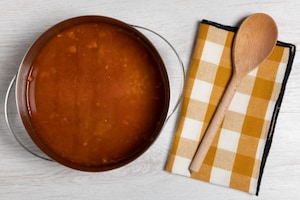 Preparazione Zuppa di lenticchie verdi, zenzero e curcuma  - Fase 2