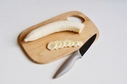 Preparazione Banane fritte - Fase 1 Preparazione Banane fritte - Fase 1