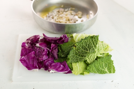 Preparazione Insalata di cavoli - Fase 1 Preparazione Insalata di cavoli - Fase 1