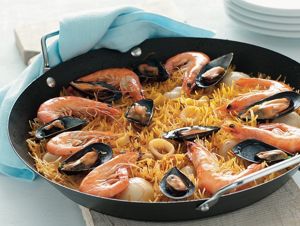 Paella di fideos ricetta