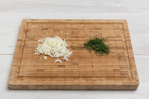 Preparazione Penne al tonno, finocchietto e zafferano - Fase 1
