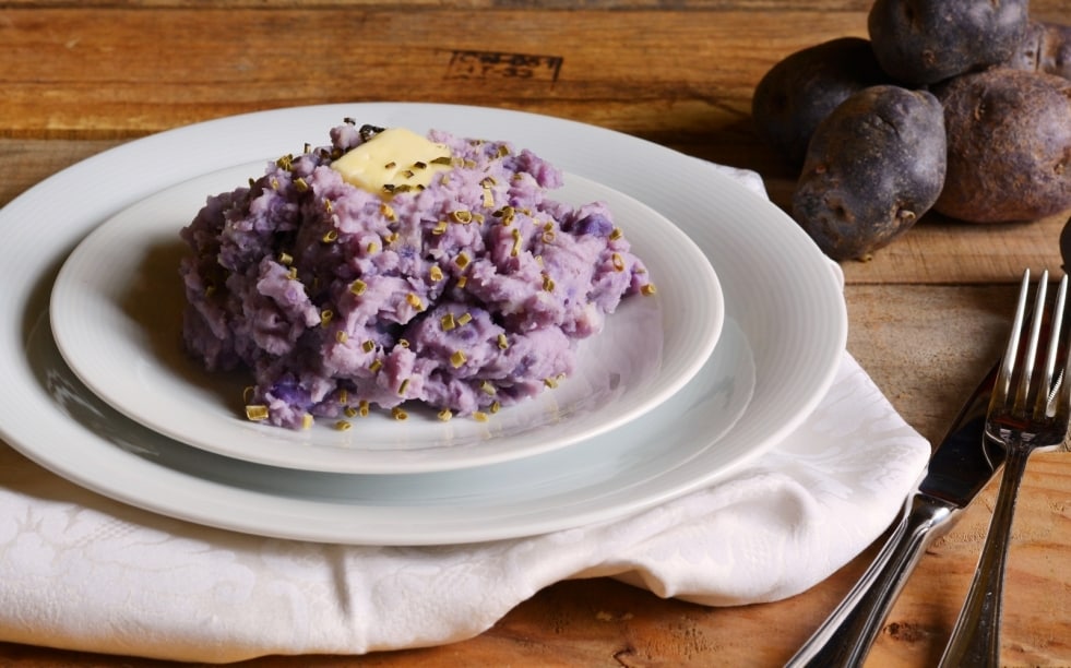 Purè viola ricetta