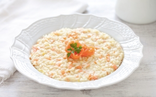 Risotto al salmone Risotto al salmone