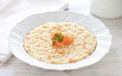 Risotto al salmone