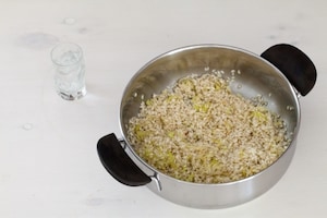 Preparazione Risotto al salmone - Fase 3