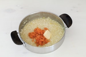 Preparazione Risotto al salmone - Fase 4
