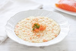 Preparazione Risotto al salmone - Fase 4