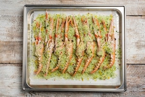 Preparazione Scampi al sale - Fase 2