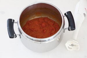 Preparazione Zuppa al pomodoro e curcuma - Fase 3