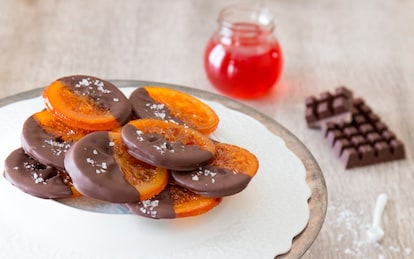 Arance candite al cioccolato