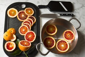 Preparazione Arance candite al cioccolato - Fase 1