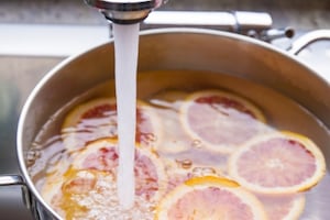 Preparazione Arance candite al cioccolato - Fase 2