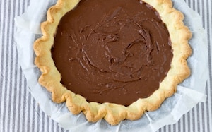 Preparazione Crostata con ganache al cioccolato e crema al mascarpone  - Fase 4
