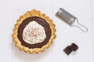 Preparazione Crostata con ganache al cioccolato e crema al mascarpone  - Fase 5