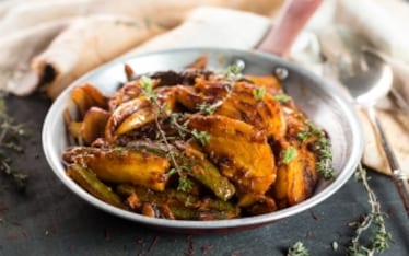 Finocchi e zucchine brasati