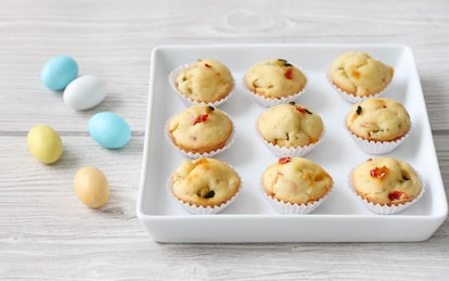 Mini muffins salati alle verdure