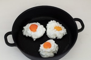 Preparazione Nuvole di uova e bacon - Fase 2