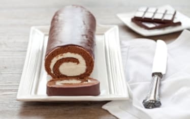 Rotolo al cioccolato con crema al mascarpone