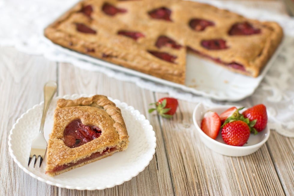 Torta alle fragole e aceto balsamico ricetta