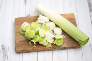 Preparazione Torta salata con porri e feta - Fase 2