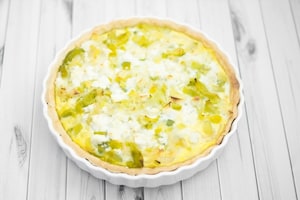 Preparazione Torta salata con porri e feta - Fase 4