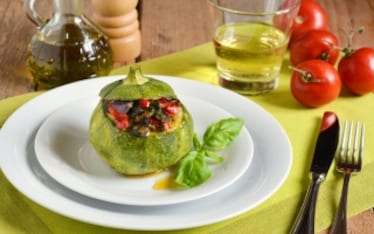 Zucchine tonde ripiene