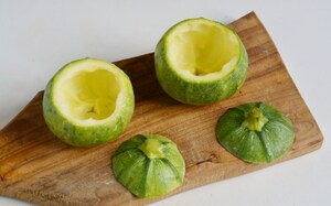 Preparazione Zucchine tonde ripiene - Fase 1