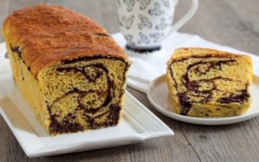 Brioche variegata al cacao