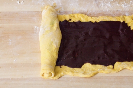Preparazione Brioche variegata al cacao - Fase 5 Preparazione Brioche variegata al cacao - Fase 5