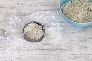 Preparazione Burger di riso e pollo in salsa di soia - Fase 2