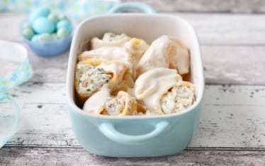 Conchiglioni al forno con ricotta e funghi porcini