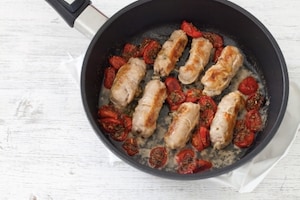 Preparazione Involtini di vitello con mozzarella e pomodorini confit - Fase 4