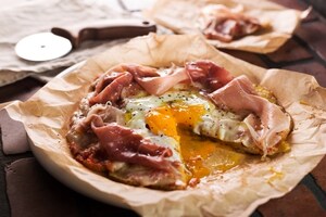 Preparazione Pizza di patate alla Bismarck - Fase 3