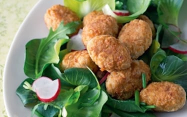 Polpette di fiocchi d'avena e formaggio 