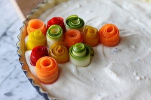 Preparazione Torta di rose salata con verdure - Fase 4