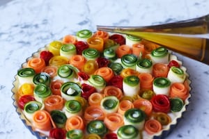 Preparazione Torta di rose salata con verdure - Fase 5