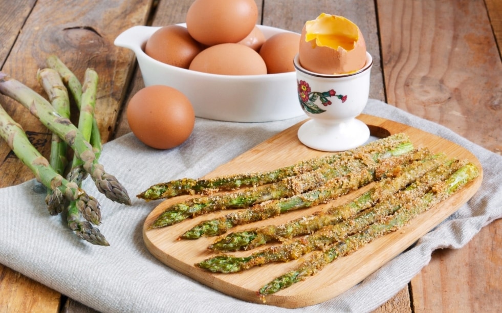 Asparagi impanati ricetta