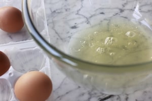 Preparazione Meringhe al cioccolato  - Fase 1