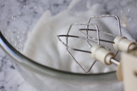 Preparazione Meringhe al cioccolato  - Fase 1 Preparazione Meringhe al cioccolato  - Fase 1