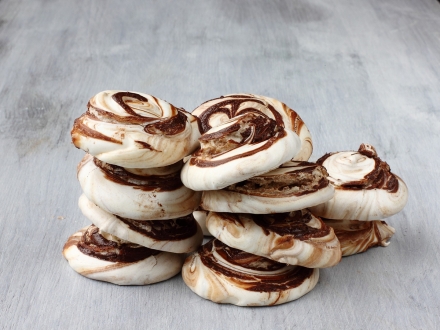 Preparazione Meringhe al cioccolato  - Fase 5 Preparazione Meringhe al cioccolato  - Fase 5