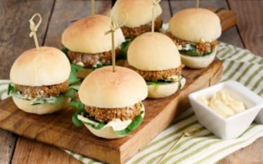 Mini hamburger alla senape