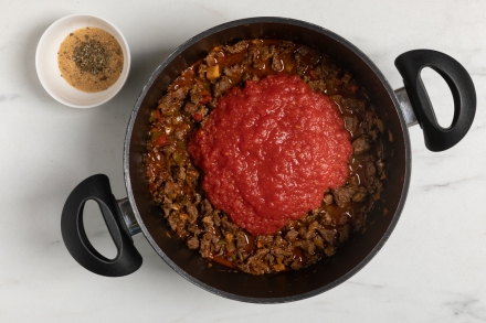 Preparazione Chili con carne - Fase 2 Preparazione Chili con carne - Fase 2