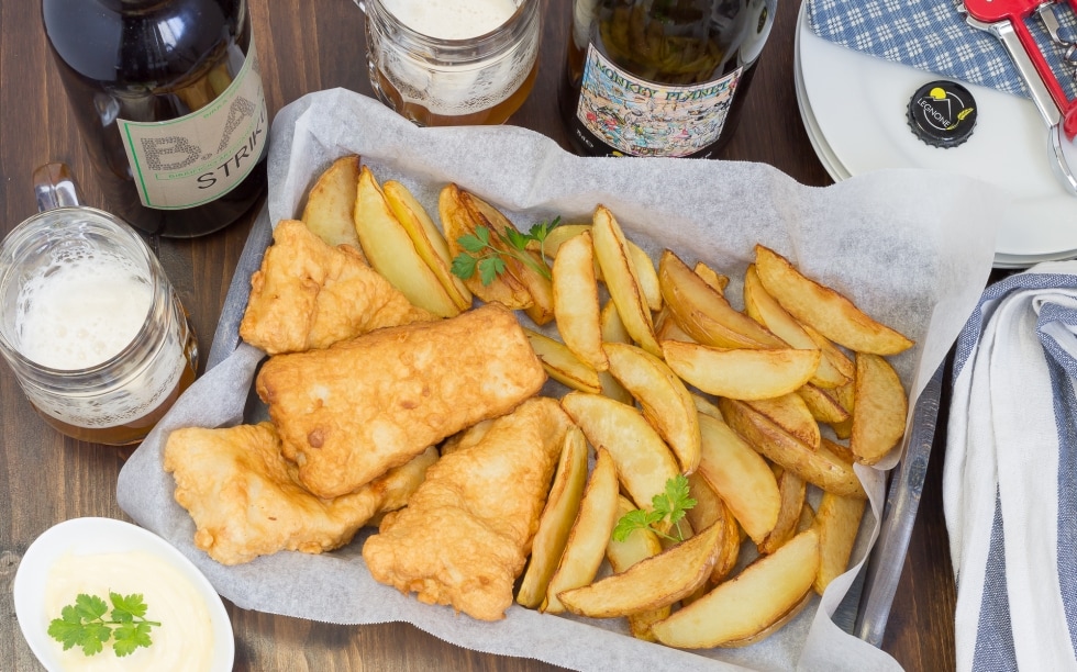 Fish and chips ricetta