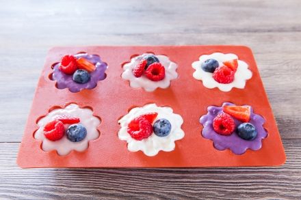 Preparazione Muffin frozen yogurt - Fase 2 Preparazione Muffin frozen yogurt - Fase 2