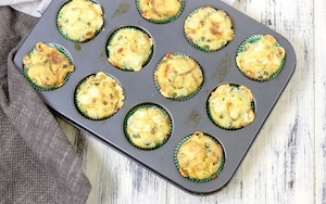 Preparazione Muffin salati piselli e salsiccia - Fase 5
