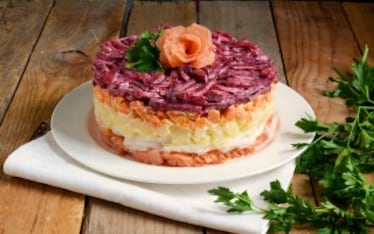 Salad cake al salmone