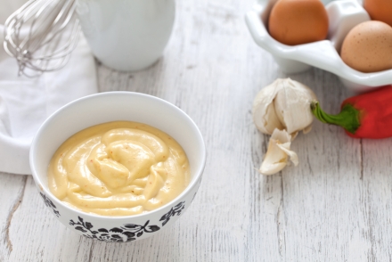 Preparazione Salsa rouille - Fase 3 Preparazione Salsa rouille - Fase 3