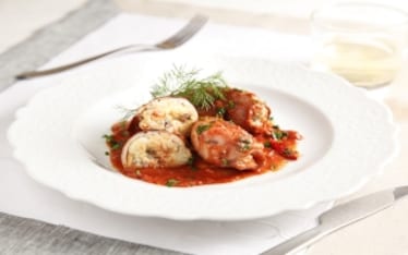 Totani ripieni al sugo