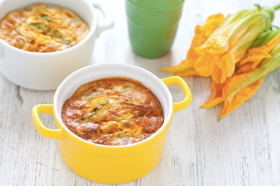 Sformatini di fiori di zucca ricetta